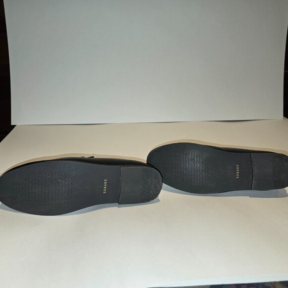 Romano Boys Black Faux Leather Loafers - Picture 4 of 7